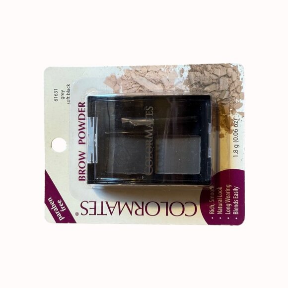 Colormates Eyebrow Powder Grey And Soft Black Duo Compact Brow Filler Shaper - Picture 7 of 9